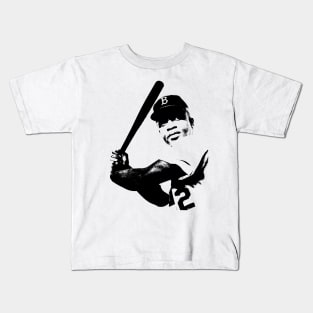 Jackie Robinson Pop Art Portrait Kids T-Shirt